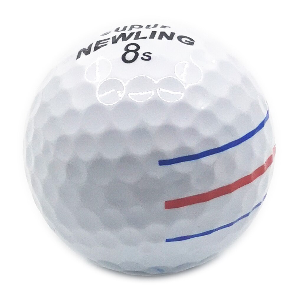 Brand Golf Ball 12pcs/box 3 colour full aim lines 3-piece golf game ball Super Long Distance with retail package