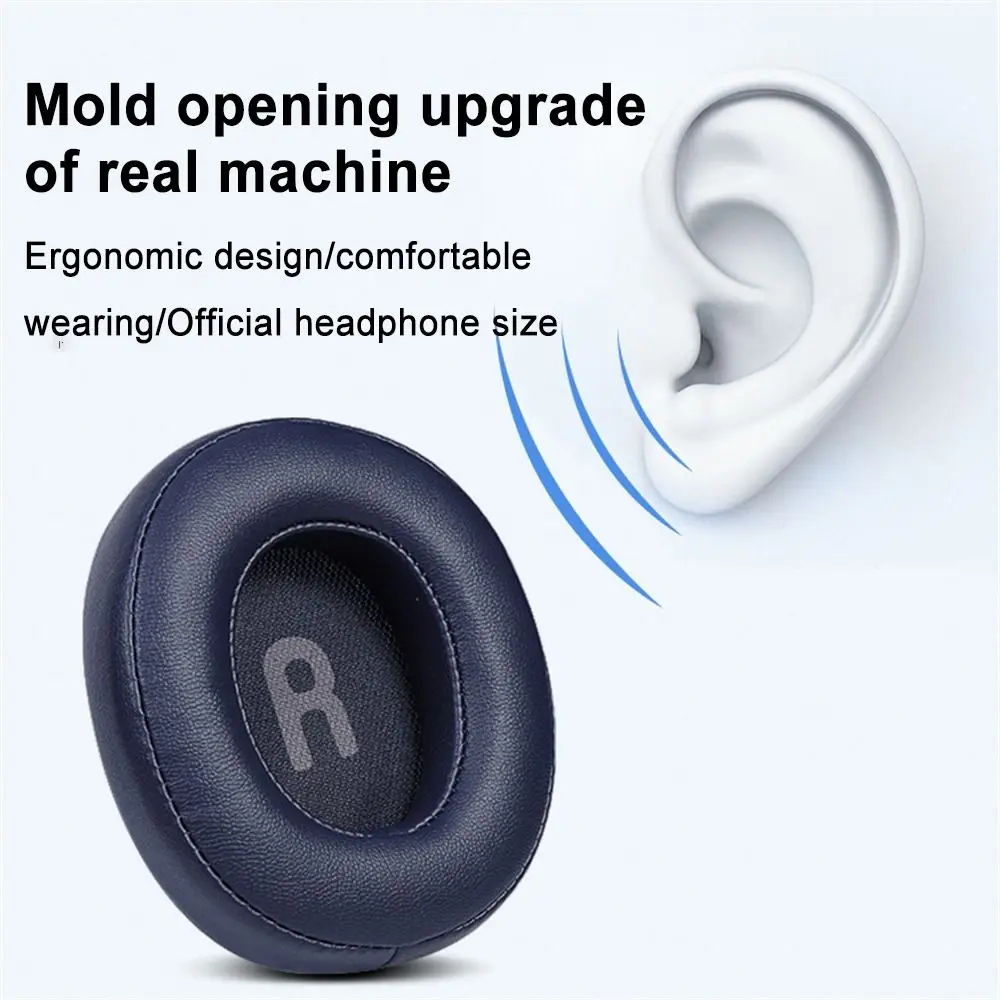 Ersättningsöronkuddar lämpliga för jbl tune 700bt 710bt 750 btnc headset mjuka skumöronkuddar öronsnäckor hörlurar tillbehör