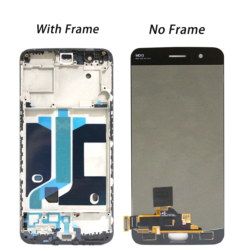 Originele 5.5 "Amoled Display Voor Oneplus 5 Lcd Touch Screen Digitizer Vergadering Voor 1 + 5 A5000 Lcd vervanging Panel