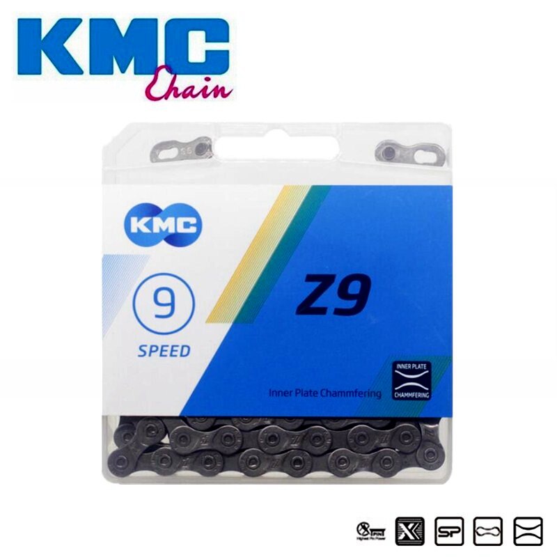 KMC Original Z8.3 X8 X9 Z9 X10 X11 X11EL X12 Chains 116 118 126L Link MTB Bicycle Chain 6 7 8 9 10 11 12 Speed Chain Cutter Tool: Z9 9S 116L