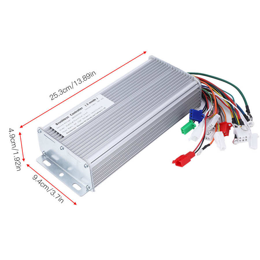 48V 60V 64V 72V 1000W-1500W Brushless Speed Motor Controller for Electric Scooter
