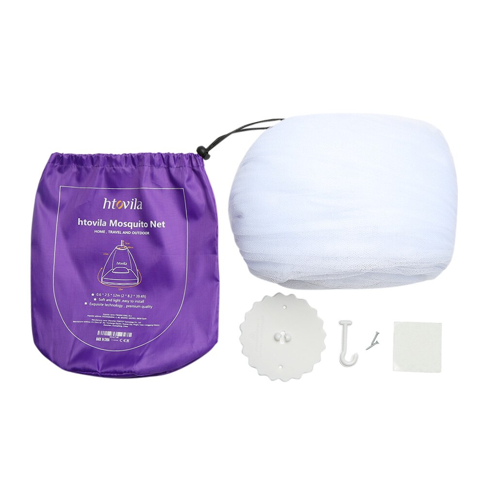 Universal Mosquito Mesh Net Easy Installation Dome Hanging Bed Canopy Netting for Single to King Size Beds Hammocks Cribs