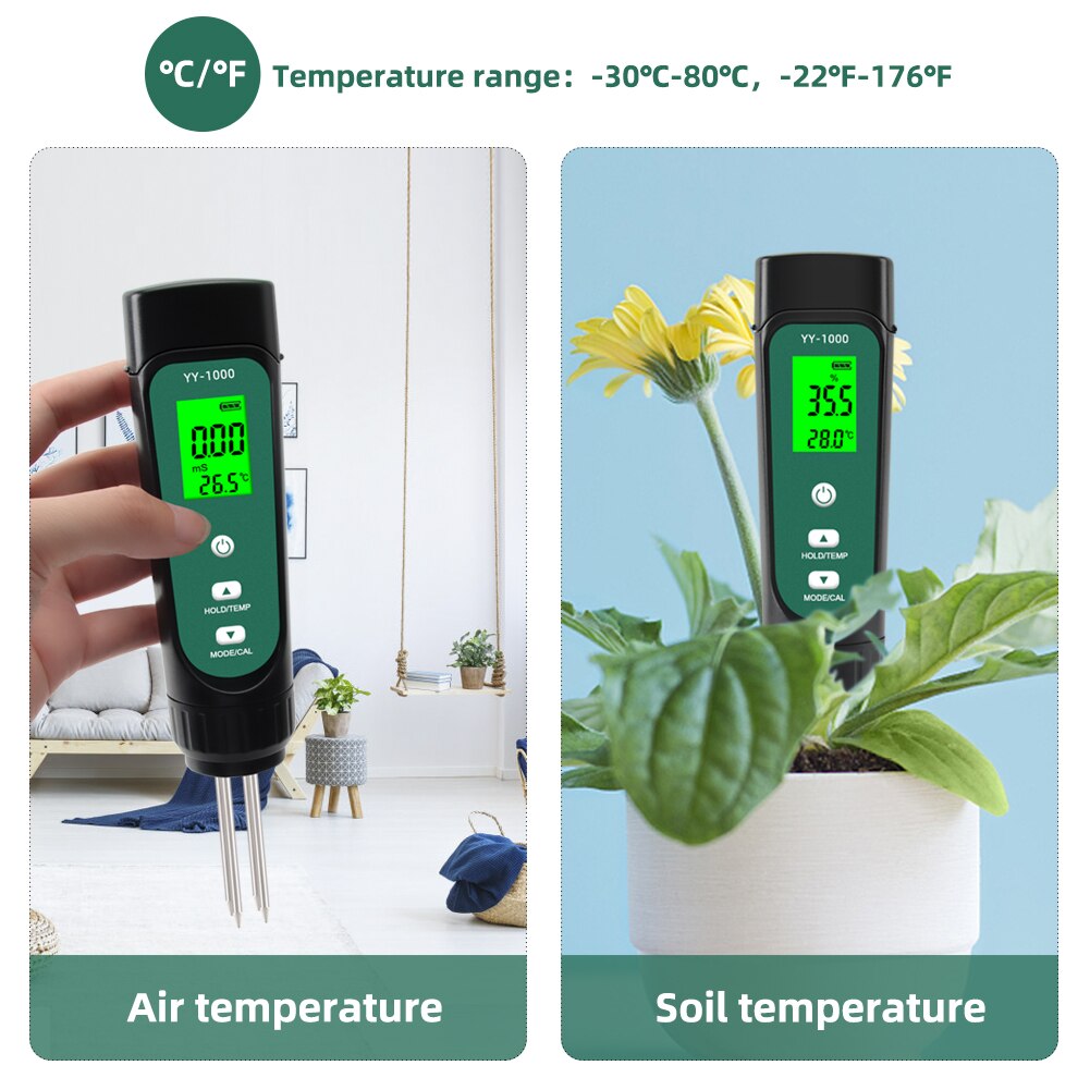 Elektrische Eco Stok Ec/Cf/Ppm Meter Twee-In-een W... - Vicedeal