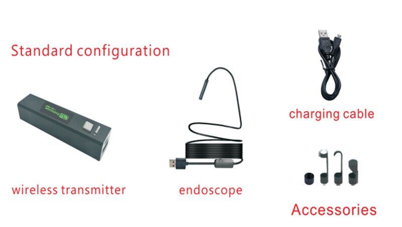 Caméra Wifi 8 MM 1200 P 2/5/10 m Semi-rigide Endoscope Inspection Endoscope serpent vidéo caméra Flexible pour IOS Android voiture Detec