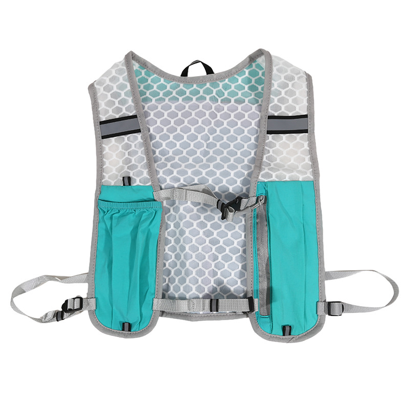Running Hydraterend Vest Rugzak Ultralight Hydratatie Joggingvest Heren Ademend Marathon Fietstas Waterfles 500ML: rode kleur