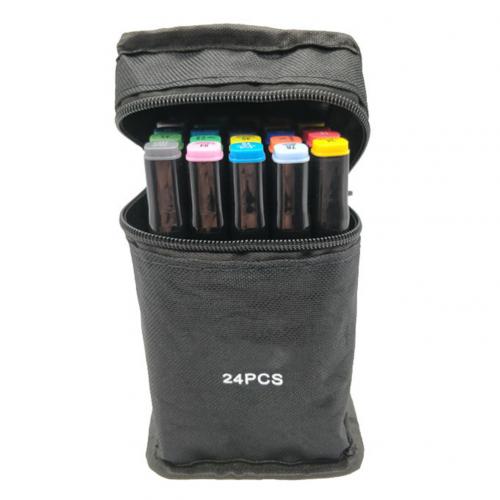 Bool – marqueurs de couleurs pour Manga, 12/18/24/48, à base d'alcool, pour dessin, croquis, stylo à double brosse huileuse, fournitures d'art: 24 Colors
