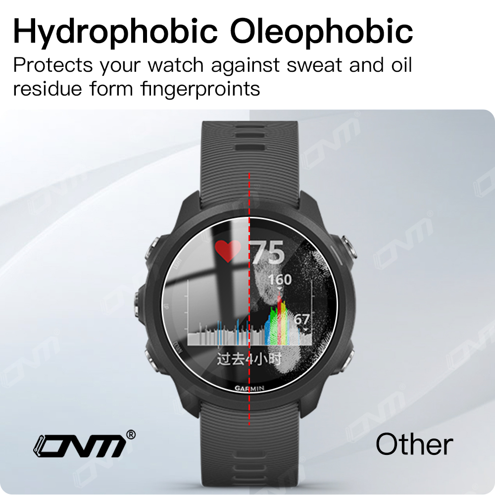Vidrio templado para Garmin Forerunner 965 255 955 945 245 Music 255S 235 935 645 Protector de pantalla de reloj inteligente película de vidrio Ultra-HD