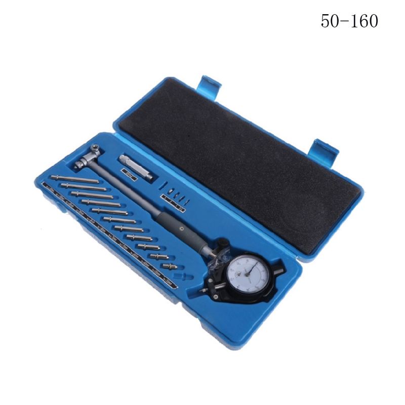 Cadran cadran alésage jauge indicateur ensemble diamètre mesurant 50-160mm 35-50mm 18-35mm 0.01mm haute précision moteur cylindre mesure: Jaune