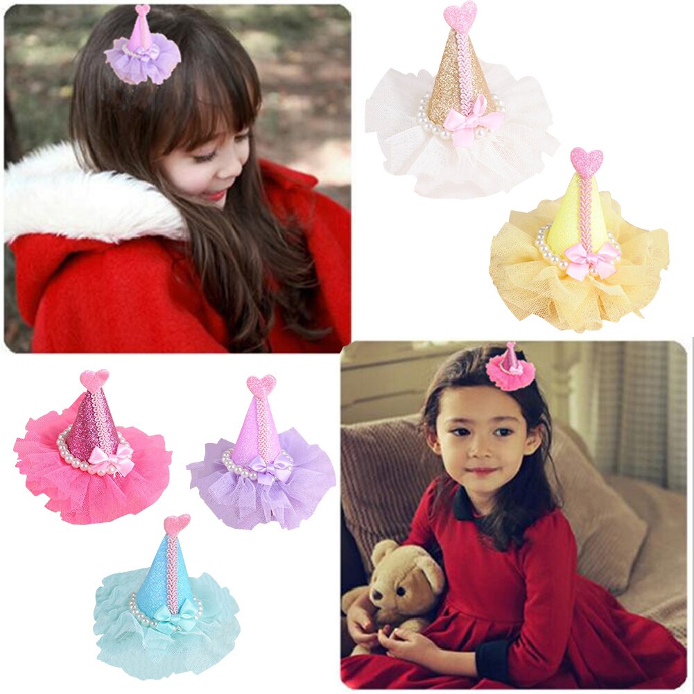 Leuke Haarspeld Parel Kerstboom Prinses Kinderen Kant Haarspeld Meisje Hoofdtooi Haaraccessoires Voor Meisjes Hoofd Dragen