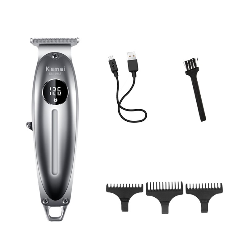 Draadloze Oplaadbare Tondeuse Professionele Tondeuse Voor Mannen Elektrische Baard Trimmer Kit Kapsel Machine Lcd Display