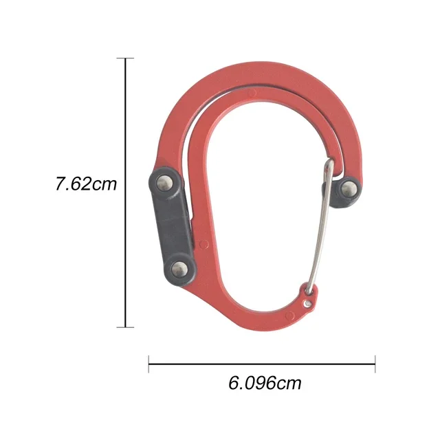 Multifunktionaler hybrid-Getriebe-Clip-Karabiner, um 360 Grad drehbarer Haken, starke Schnalle, Camping, Wandern, Reisen, Rucksack, draussen-Gerät: Grün