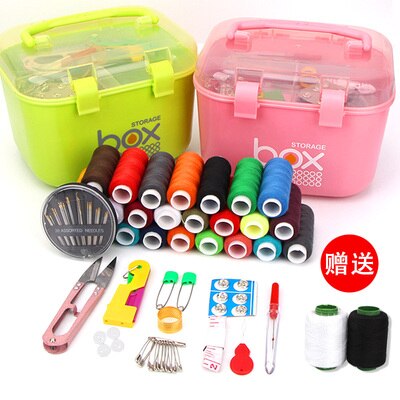 Household sewing box set tool box multifunctional sewing kit sewing thread hand sewing needle storage and finishing box: 9