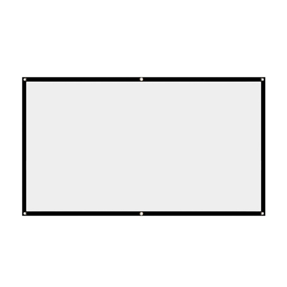 projector simple folding screen portable home outdoor KTV office 3d HD projector screen projection screen 120'' 150'' curtain