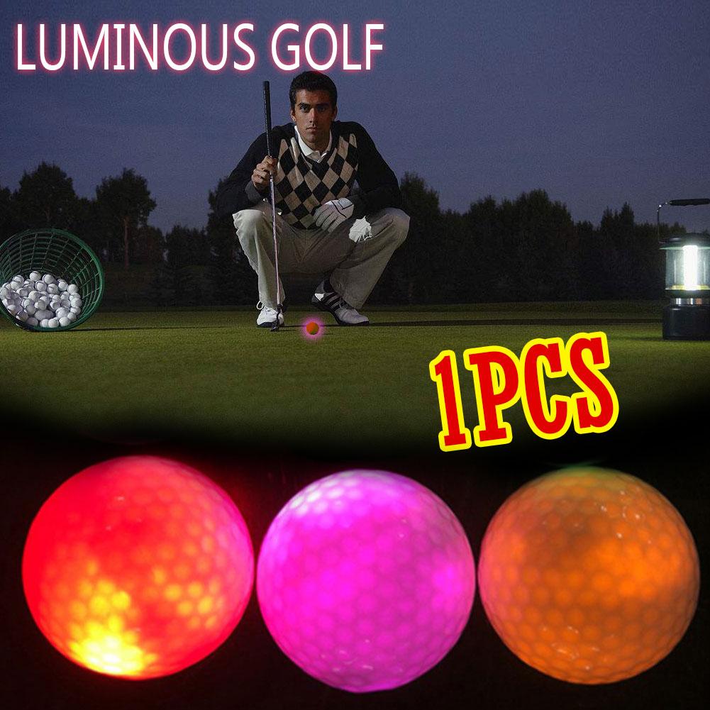 Lysende natgolfkugler førte lysende golfkugler lyser i mørke lyse langvarige genanvendelige natgolfkugle 4 farver