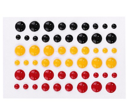 Harz Aufkleber farbige Punkt Scrapbooking/ DIY Handwerk Zucker Streusel Selbst-Klebstoff Harz sortiert Machen Dekoration Scrapbooking: Farbe 10
