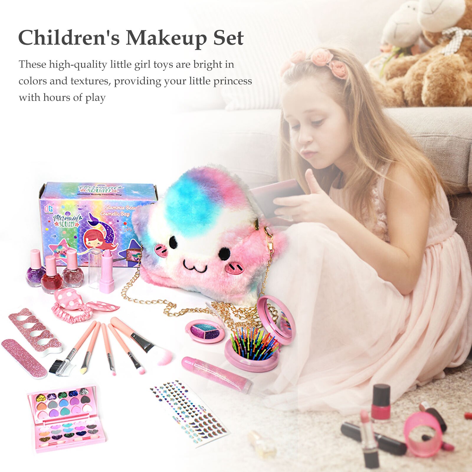 Meisjes Rollenspel Pretend Make-Up Set Real Make Up Kinderen Party Toy