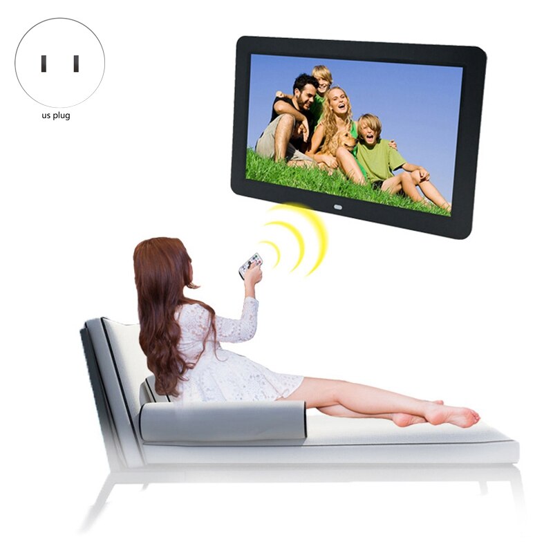 Digital Picture Frame 12 Inch HD 1280X800 Music Video Player Clock
