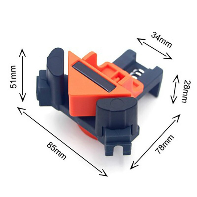 4Pcs Woodworking Corner Clip 90 Degree Photo Frame Right Angle Clamp Fixing Clips Picture Frame Corner Clamp Furniture Repaire