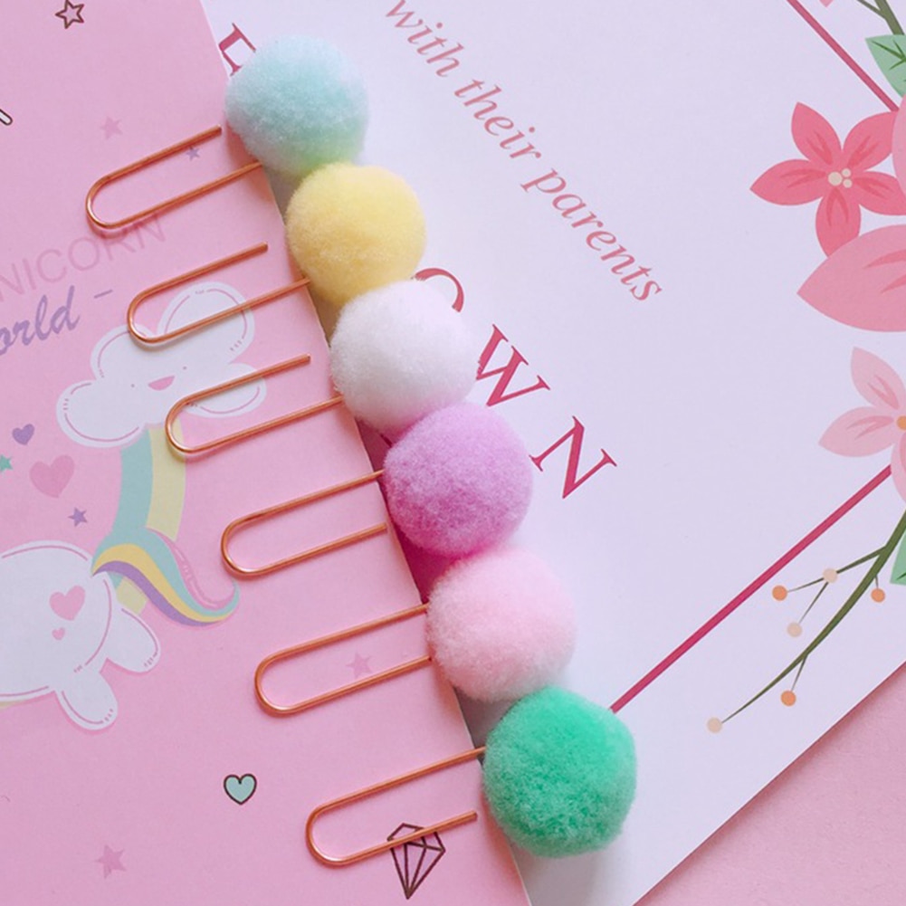 10 stk hårbold papirclips ringbind klemme memo holder bogmærker kontorpapir