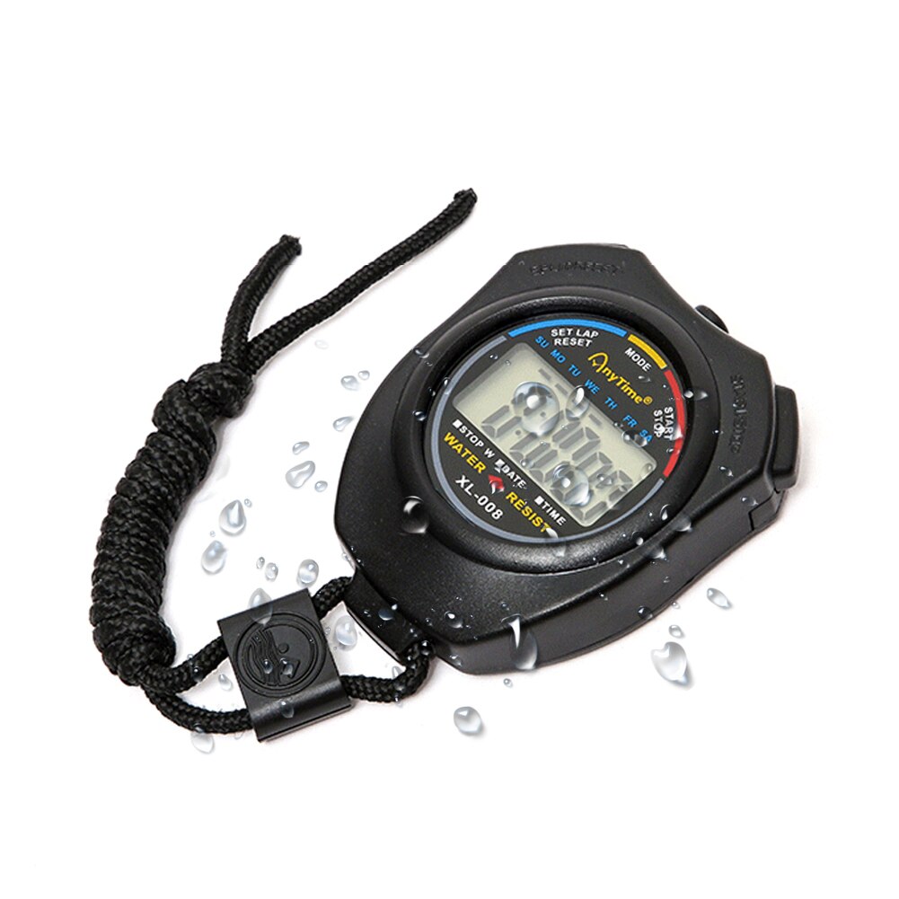 Sports Training Electronic Watch Handheld LCD Chronograph Handheld Digital Stopwatch Timer Chronograph