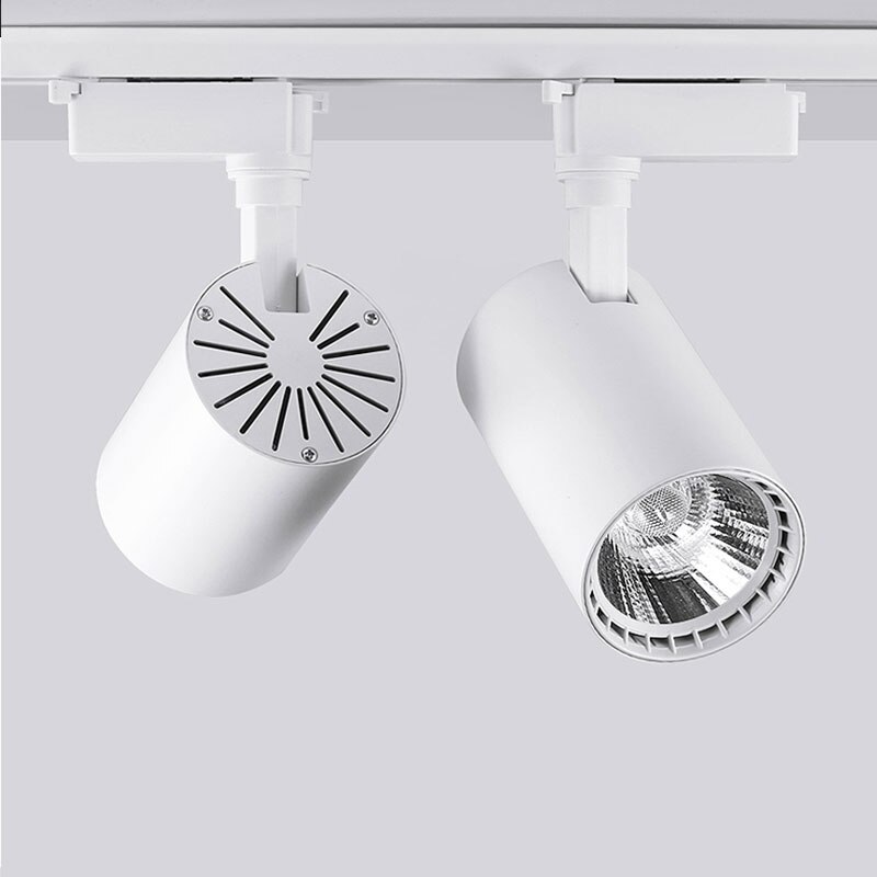 Kolben 10W 20W 30W Führte Spur licht Aluminium Decke Schiene Länge beleuchtung Stelle Schiene LED-strahler Ersetzen Halogen lampen AC220V