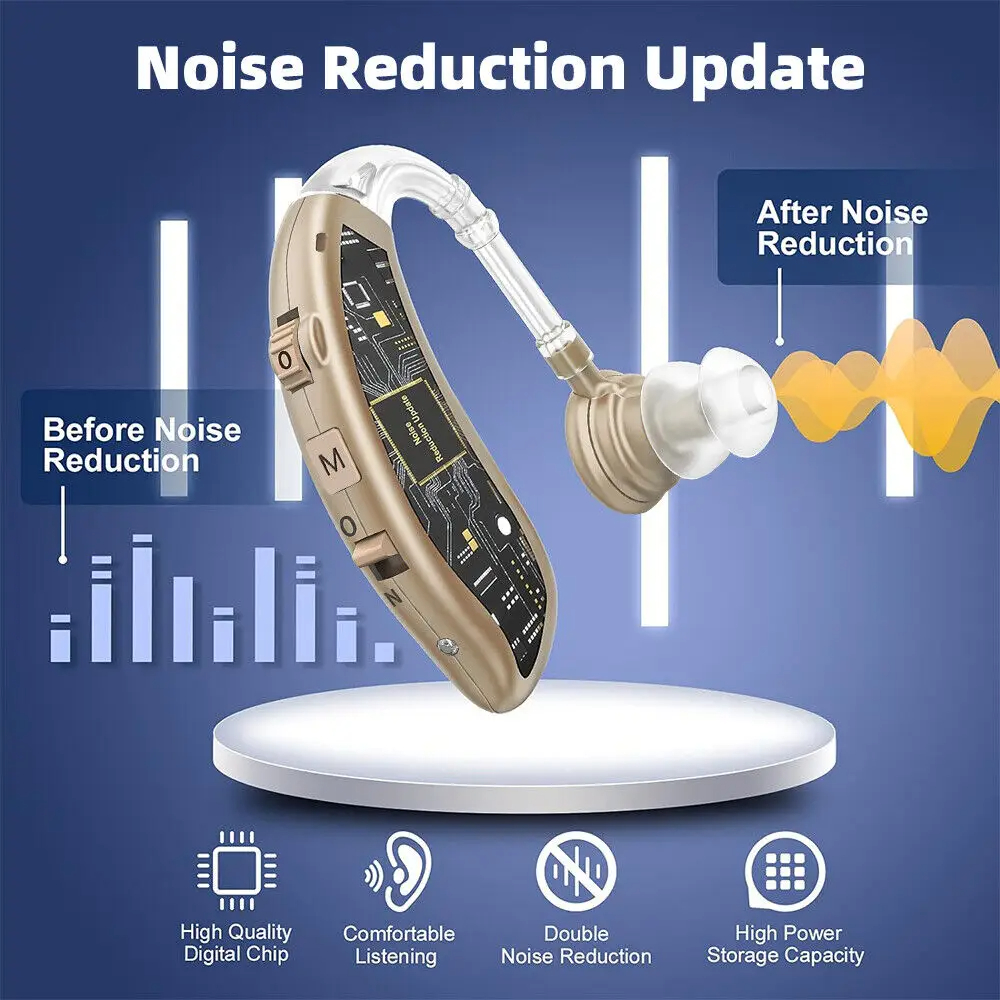 best Hearing Aids Rechargeable Hearing Aid For Elderly Deafness Mini Digital Sound Amplifier Severe Hearing Loss Ear Aid