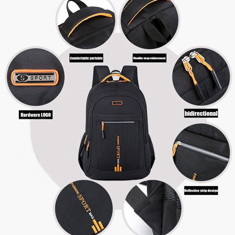 Ladies' double-shoulder bag, large capacity schoolbag, travel bag, laptop bag