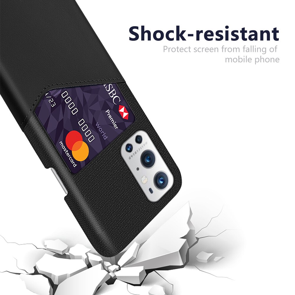 Estojo comercial com compartimentos para cartões, capa para OnePlus 9, 10 Pro, 9R, 9E, 9RT, One Plus 1 +, Nord 2, N100, N200, N10, N20, CE, 5G