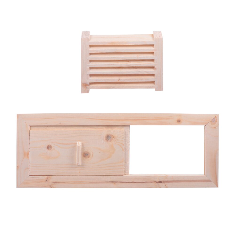 1 Set Sauna Room Air Vent Blinds Grille Ventilation Panel Sauna Room Equipment