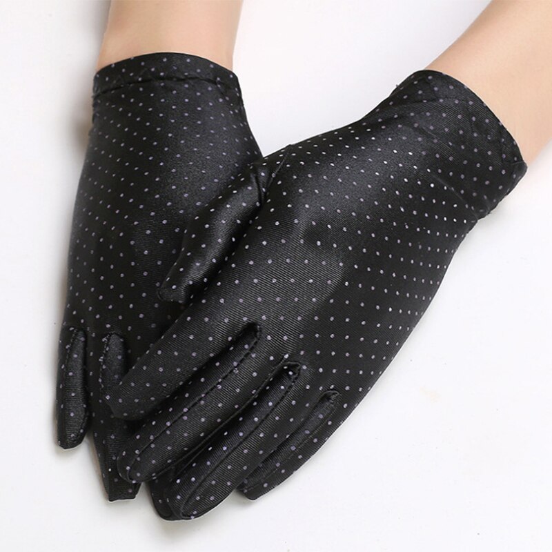 Gants d&#39;été Anti-UV pour femmes, mitaines fines à points élastiques, protection solaire pour la conduite, gants courts pour femmes et filles, accessoire de vêtements: 2