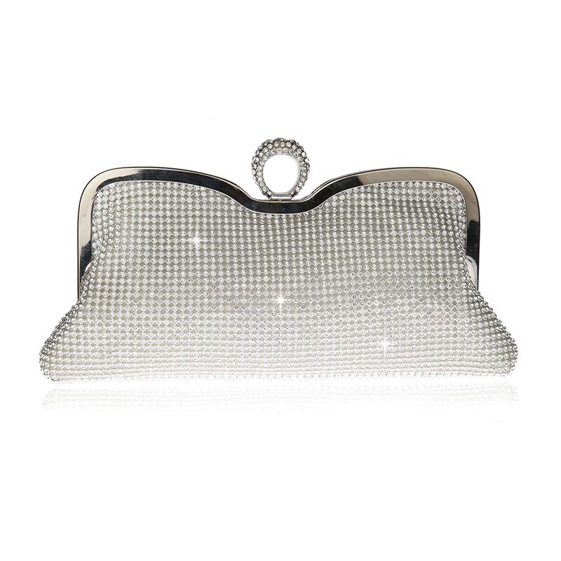 Vintage Kralen Avondtasje Geborduurde Tas Diamant Lovertjes Clutch Bruid Tas