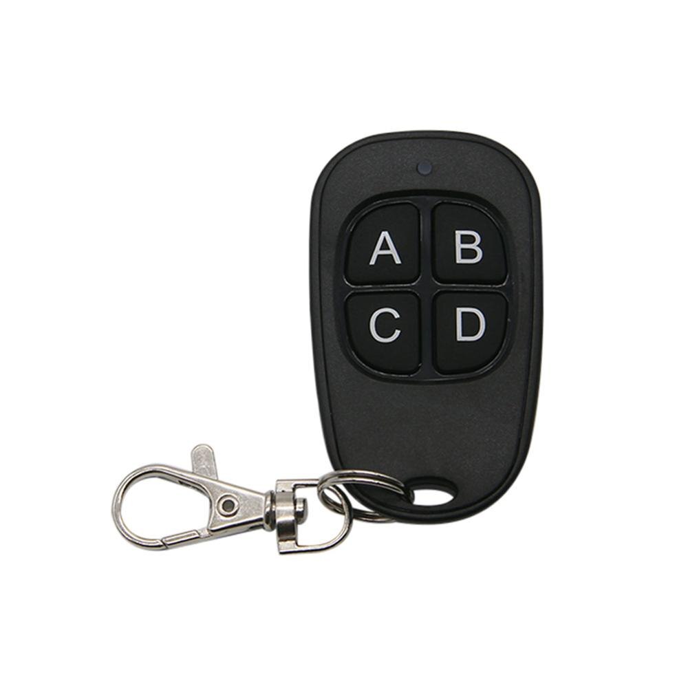 Garage Door Remote Control 433MHz 4 Keys Copy Universal Remote Control Cloning electric gate Remote Controller Duplicator Key: black