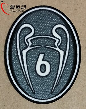 Badge trophée de champion gris UCL | 4 5 6 7 9 10 11 12 13 fois, badge de champion, 4-13 fois, supérieure: 6
