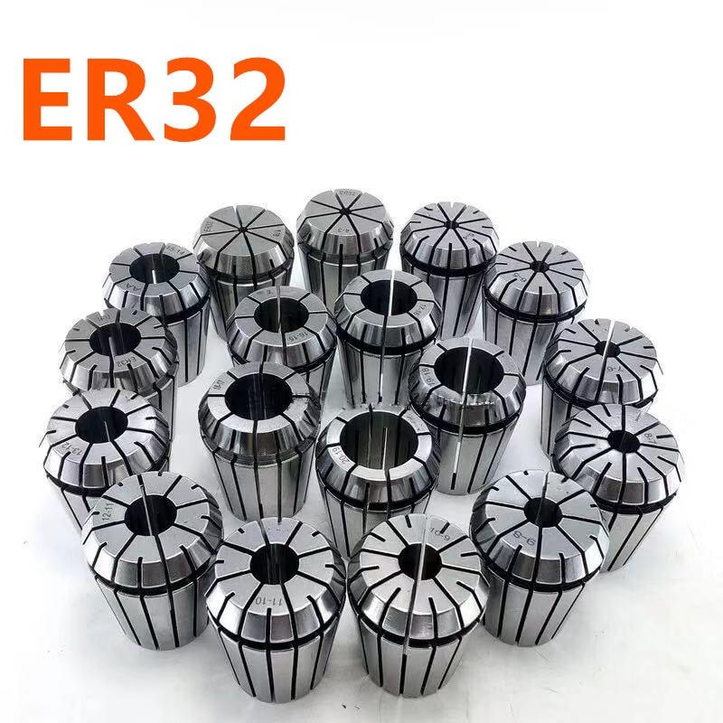 9pcs ER32 Spring Collet chuck Set for CNC Workholding Engraving Machine and Milling Lathe Tool 4/6/8/10/12/14/16/18/20mm Collets