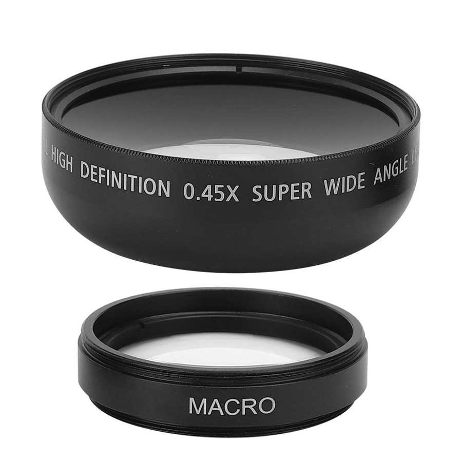 len parts camcorders JSR‑1156 Advanced 46MM 0 45X Wide Angle Macro Lens Fit for All 46MM Diameter Camera Lenses