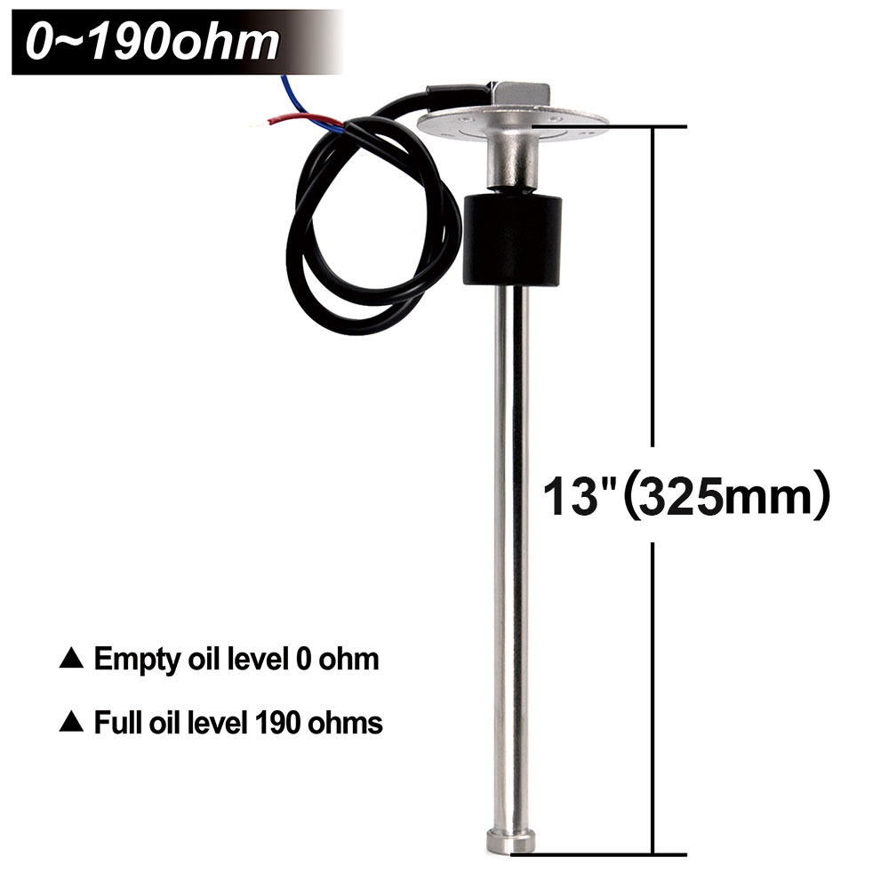 0-190 Ohm Kraftstoffstandsensor/Wasserstand Edelstahl A5 Sensor für Auto Auto Stiefel Wassertank Füllstandsanzeige Kraftstoffstandsanzeige