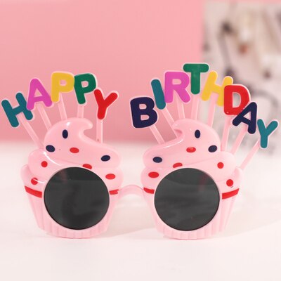 Gelukkig Cake Decoratie Wacky Grappige Glazen Party Selfie Photo Props Leuke Bril Grappig: Deep Sapphire