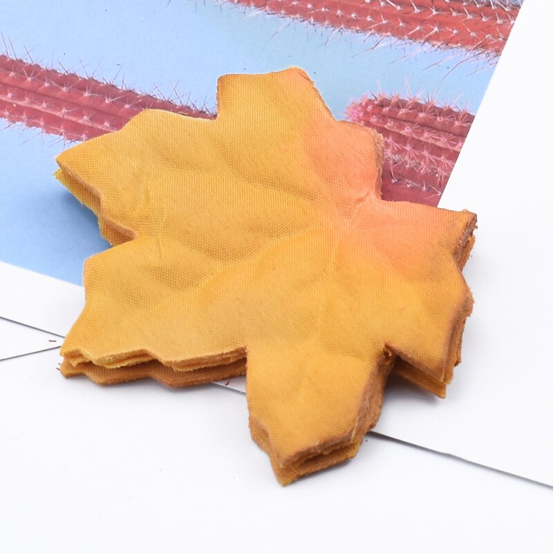 100 st silkeblad scrapbooking jul lönnlöv heminredning bröllop brosch brud tillbehör clearance konstgjorda växter: 1