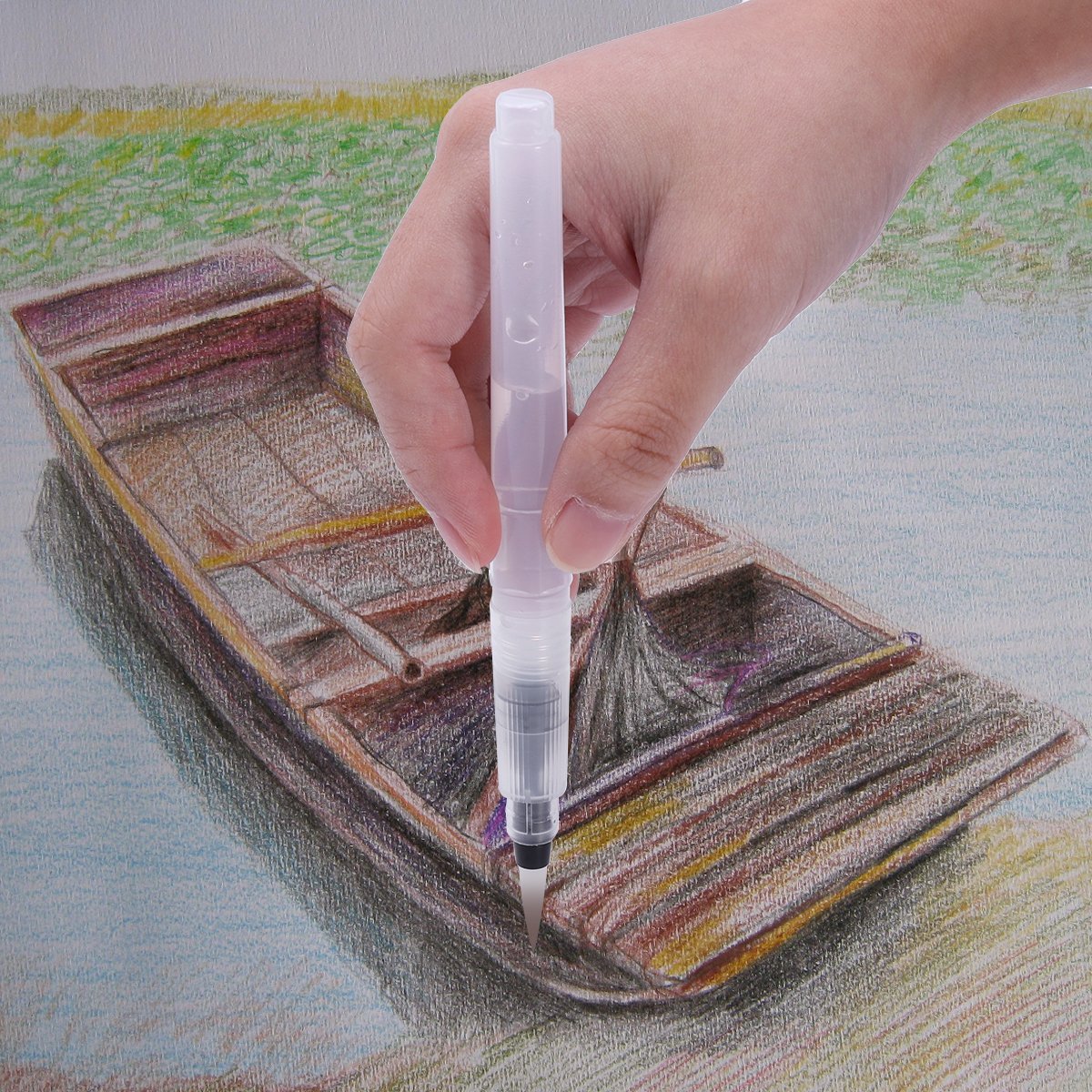 3 sztuk pędzel robić malowania pędzel robić akwareli ołówek miękkie pędzle robić akwareli długopis dla początkujących malowanie robić rysowania artystycznego dostarcza prezent