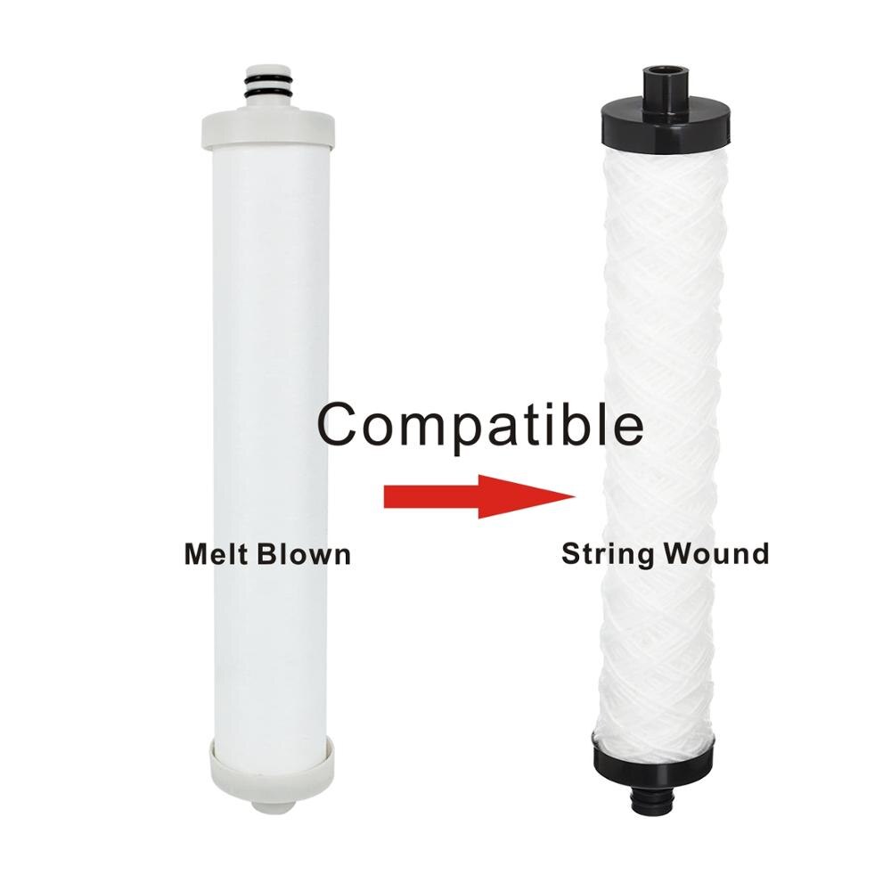 Hydrotech Compatible 41400008/41400009 Replacement Reverse Osmosis Water Filter Cartridge Set - Pack of 3