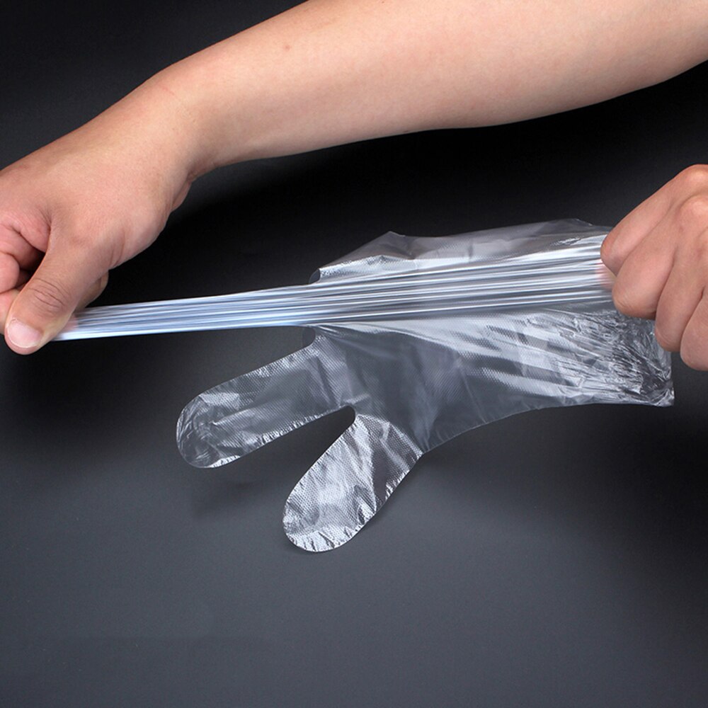 100 Stks/doos Voedsel Plastic Handschoenen Wegwerphandschoenen Voor Restaurant Keuken Bbq Milieuvriendelijke Voedsel Handschoenen Fruit Groente Handschoenen
