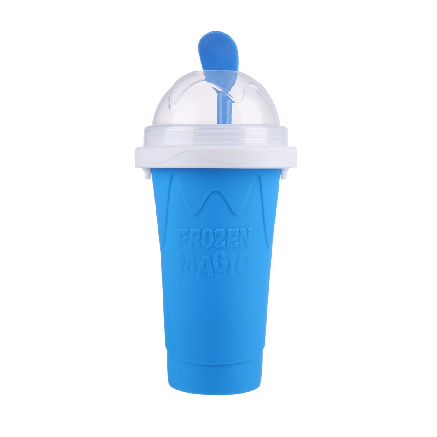 Tasse à Smoothie glacé en Silicone pour l'été, pour la conservation rapide des Smoothies glacés: blue