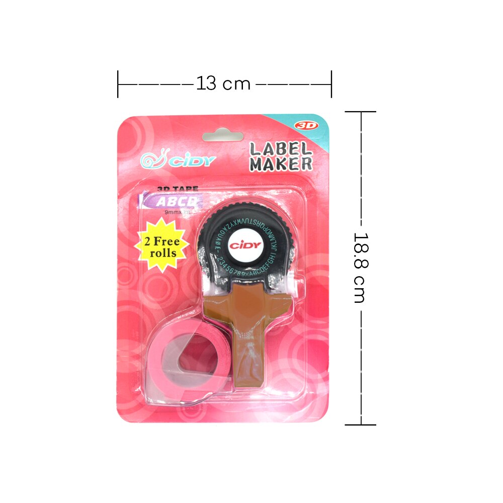Label Maker C101 - Manual Typewriter Style - for 9mm 3D Embossing Tape - DIY Craft Tool