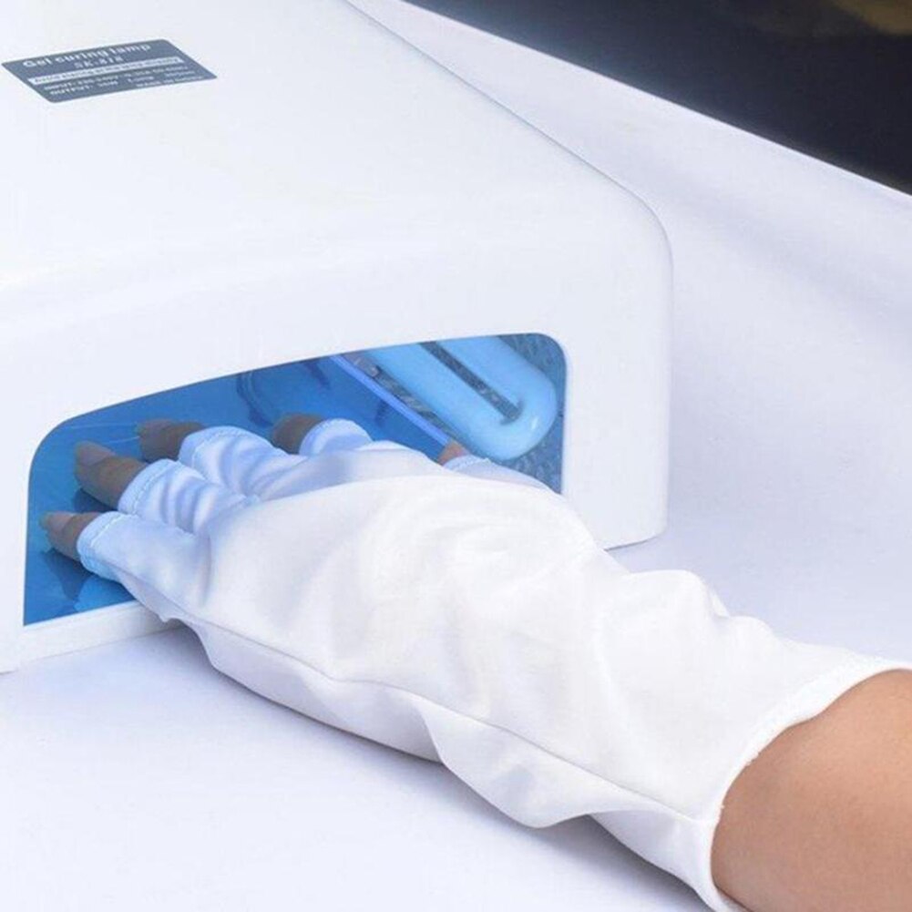 1 Paar Anti Uv Stralingsbescherming Handschoenen Uv Bescherming Handschoen Nail Art Gel Anti Uv Handschoen Uv Led Lamp Nagel droger Light Tool