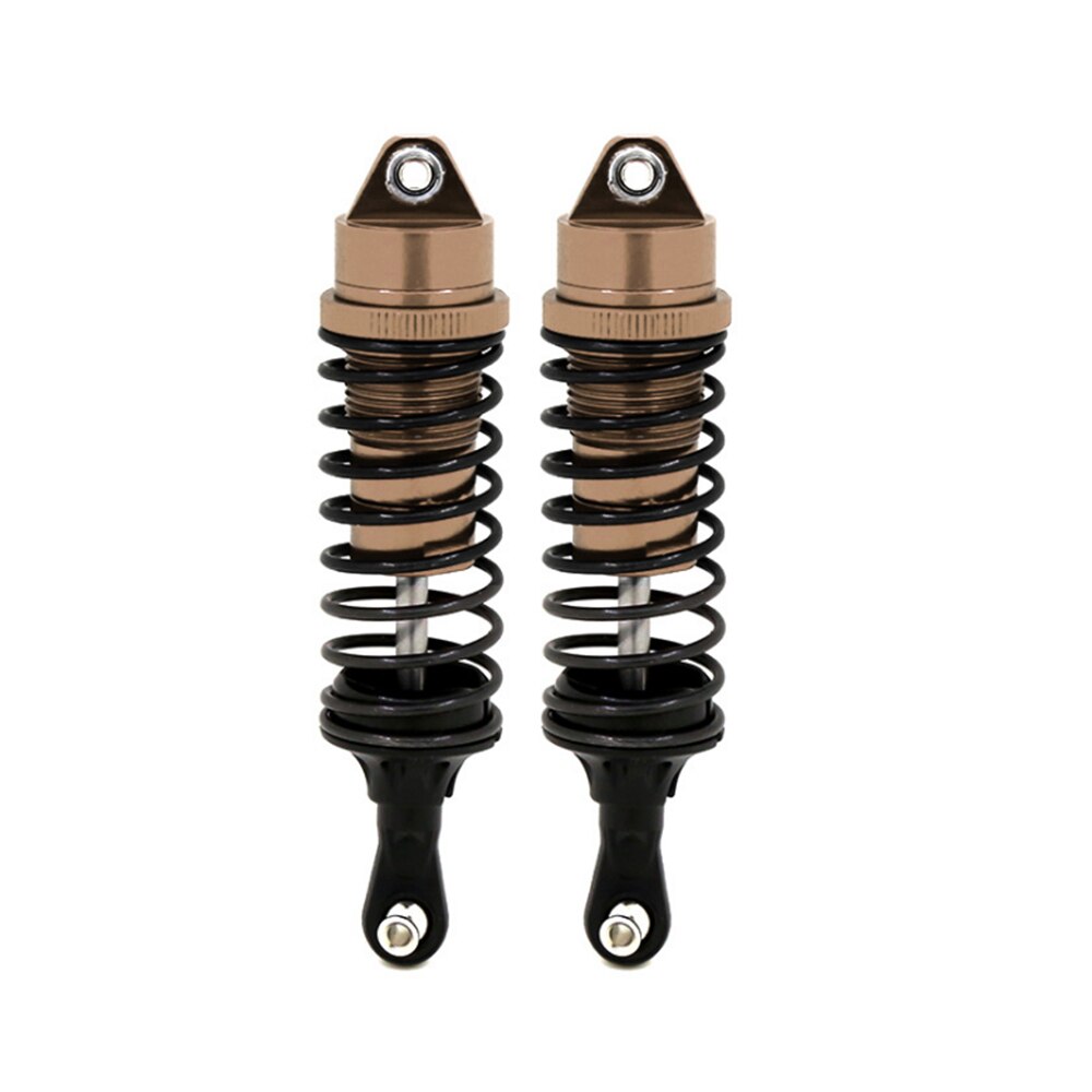 Amortisseurs à ressorts métalliques avant et arrière, pour modèles Traxxas Slash 4x4 4x4 727 RC, 4 pièces/paquet: Coffee