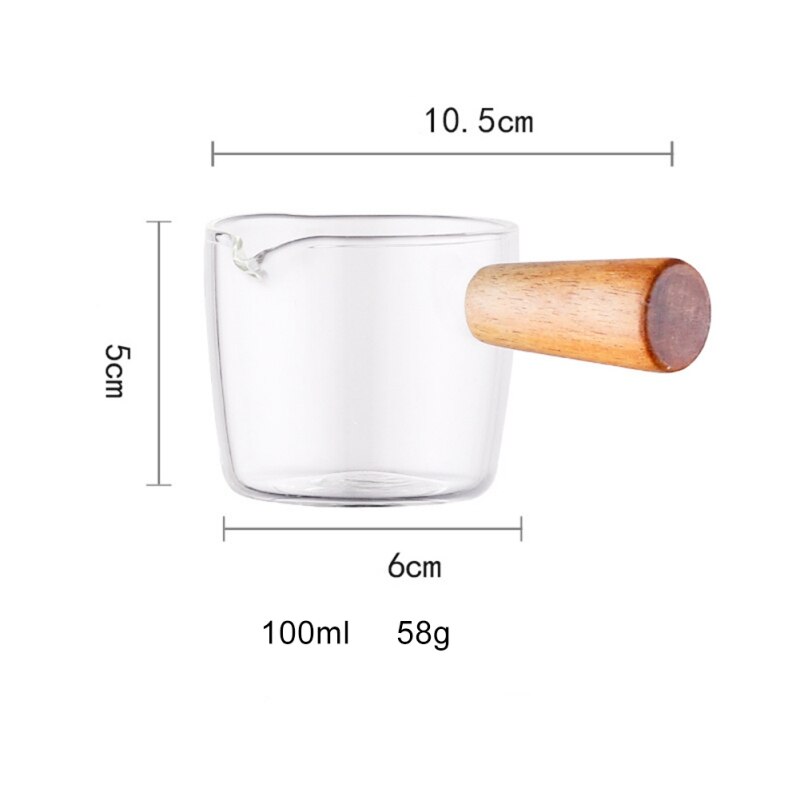 Japanese Style Taste Dish Heat resistant Multi-functional Coffee Mini Milk Cup Glass Sauce Dish Vinegar Plate Gravy With Handle: B
