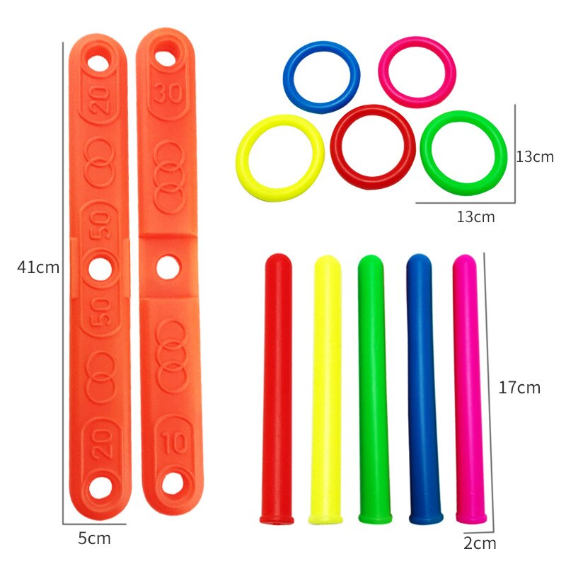 1 ensemble de jouets de Sport de plein air amusants pour enfants, anneau de cerceau en plastique, jeu de jardin, jouet de piscine, jeux Parent-enfant amusants d&#39;intérieur