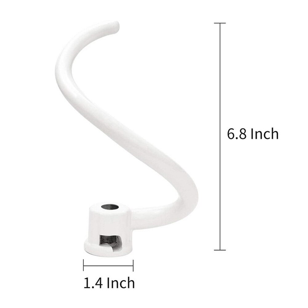Metalen Spiraal Gecoat Deeg Haak Vervangend Onderdeel Voor Kitchenaid 6QT Stand Mixer Dit Product Beoogt Bespaart U Zowel De tijd En