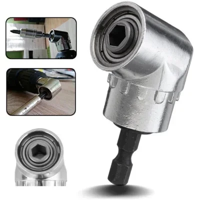 Adjustable 105 Degree Right Angle Driver Screwdriver Hand Tools Set 1/4 Hex Shank For Power Drill Screwdriver Bits Tools