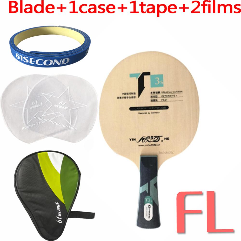 Yinhe T-3s T3s T 3s Table Tennis Ping Pong Blade: FL with H 1 case